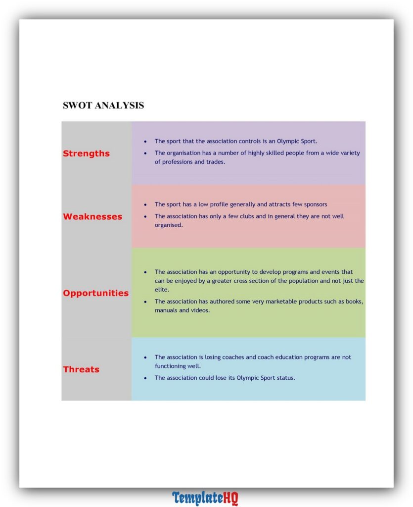 SWOT Analysis Template Excel 38 SWOT Analysis Template Excel 38