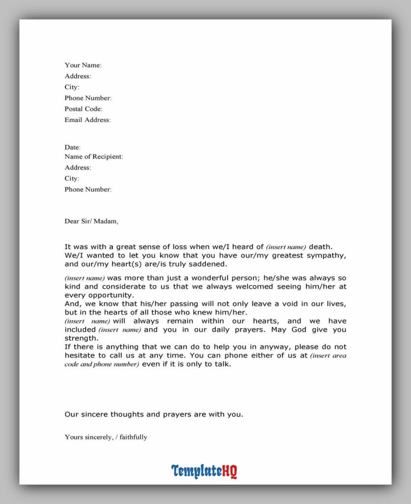 Sympathy Message Examples 06