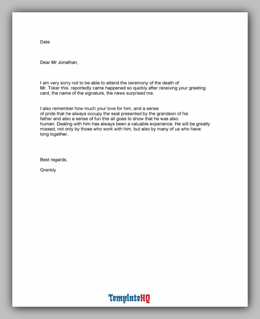 Sympathy Message Examples 10