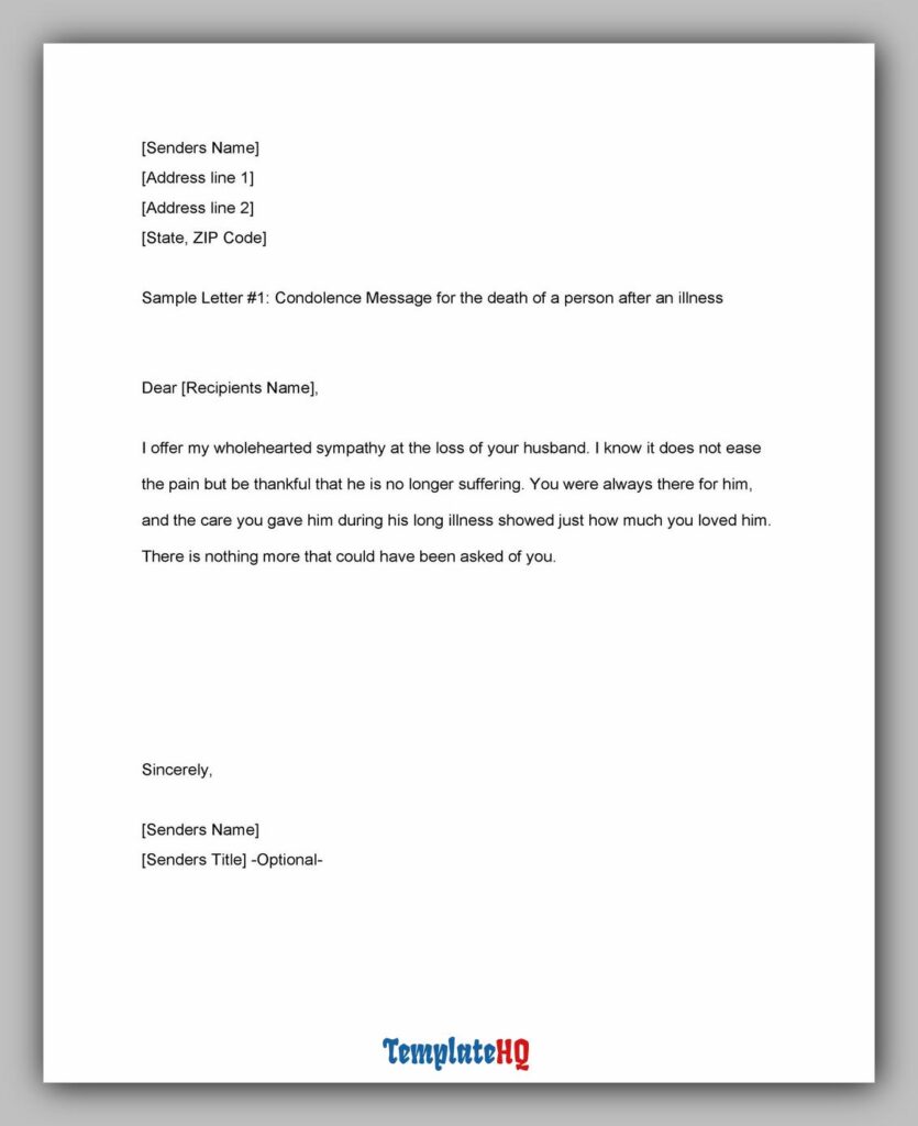 Sympathy Message Examples 15