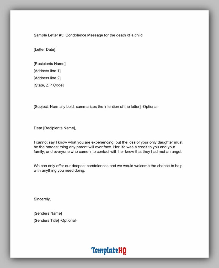 Sympathy Message Examples 17