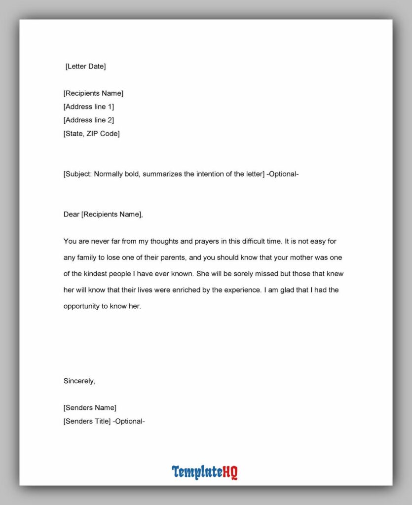 Sympathy Message Examples 20