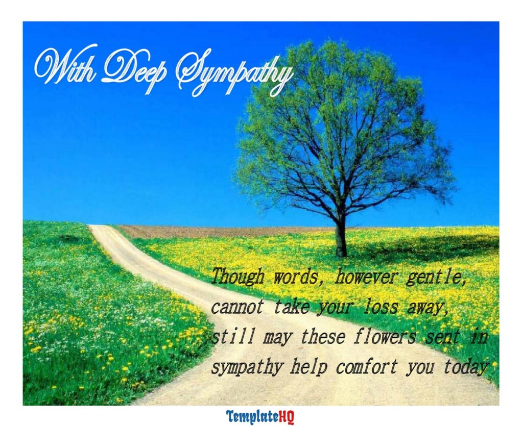 Sympathy Message Examples 38