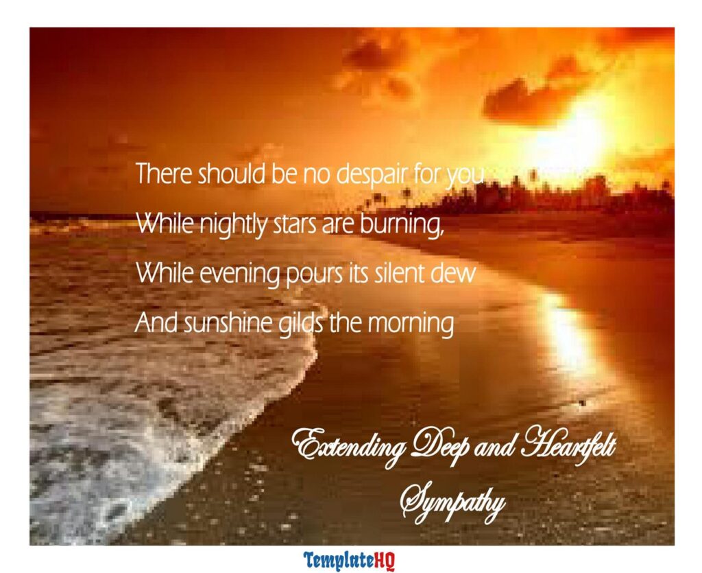 Sympathy Message Examples 40