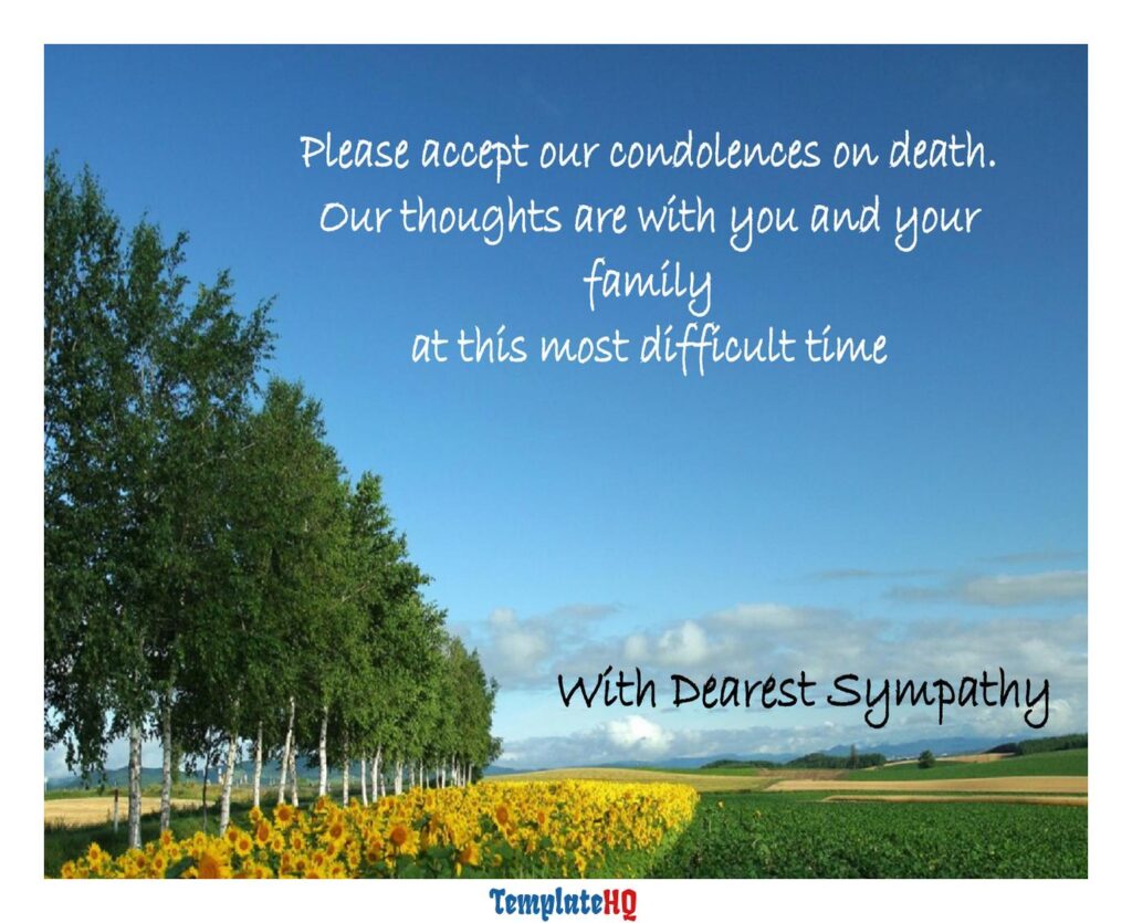 Sympathy Message Examples 41