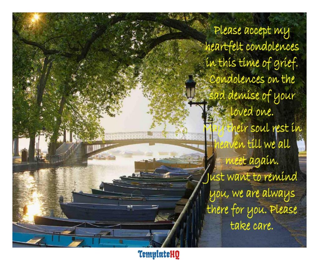 Sympathy Message Examples 44