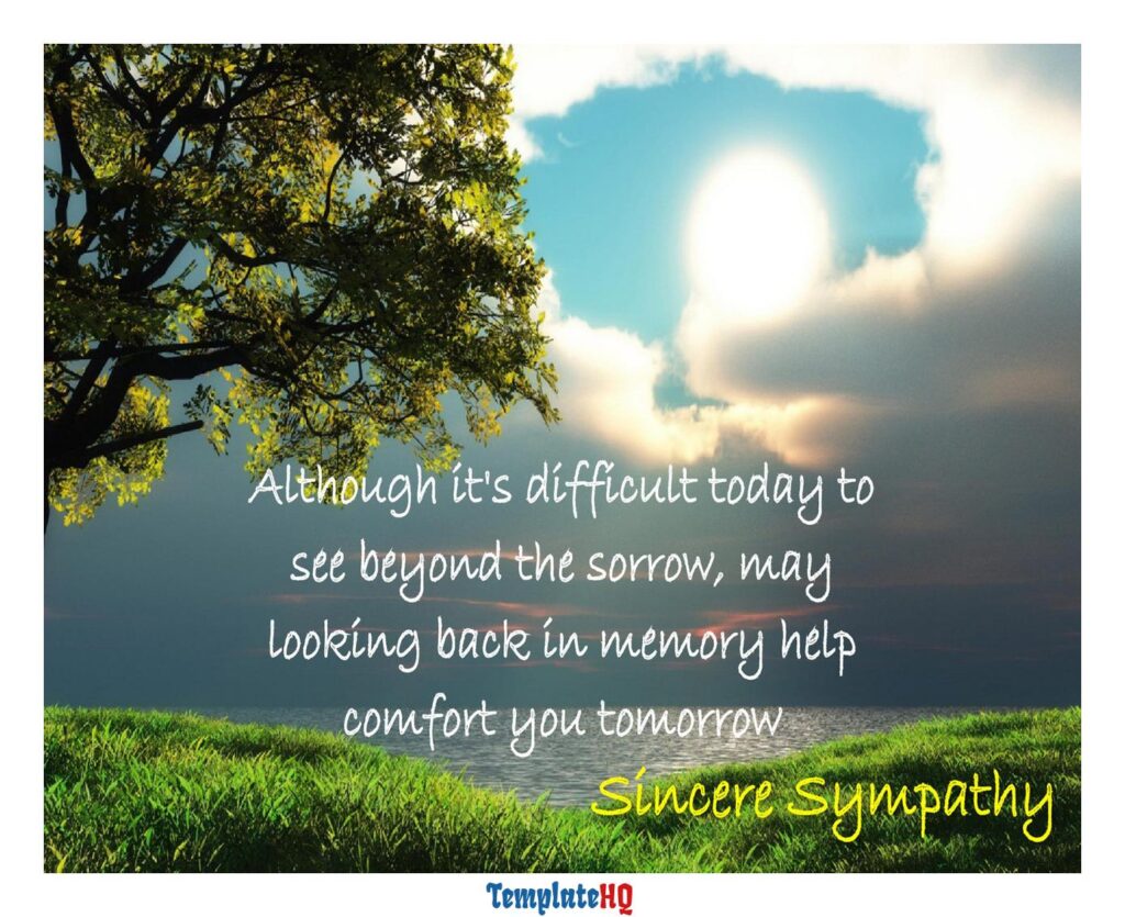 Sympathy Message Examples 46