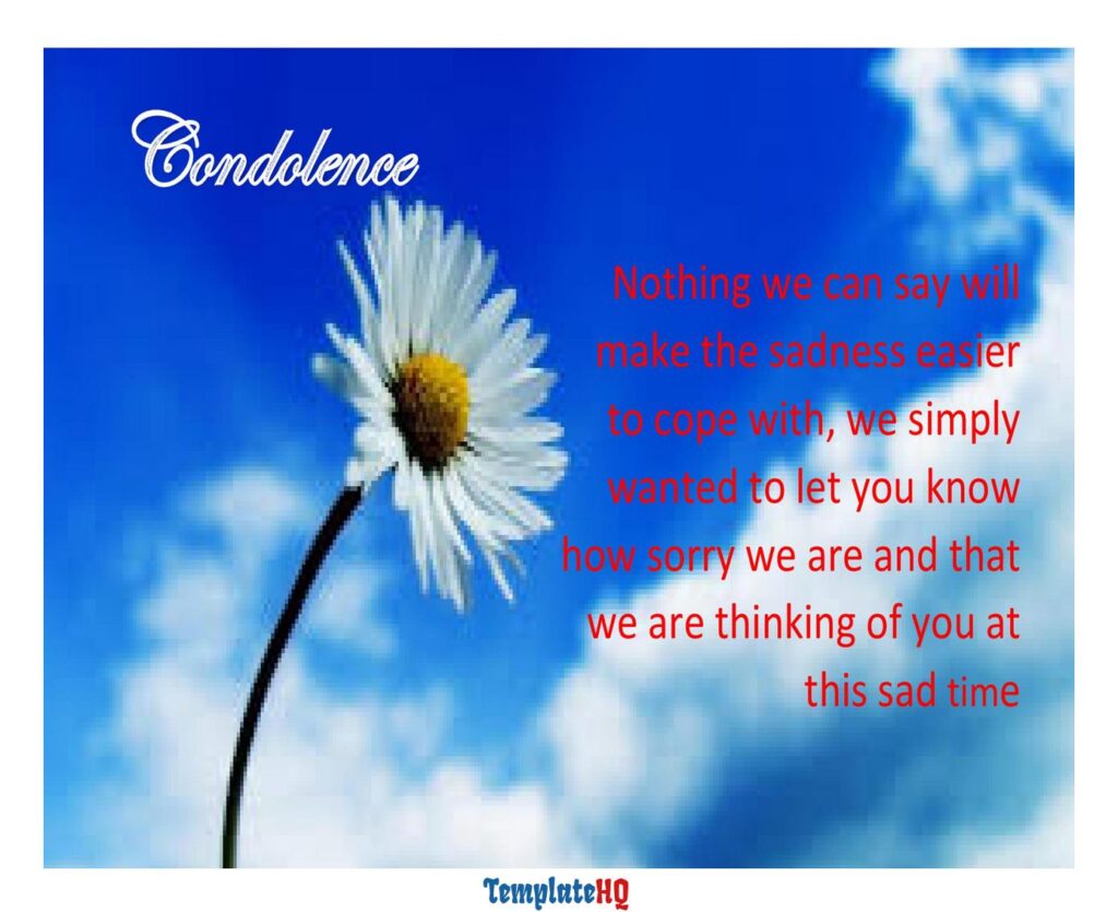 Sympathy Message Examples 49