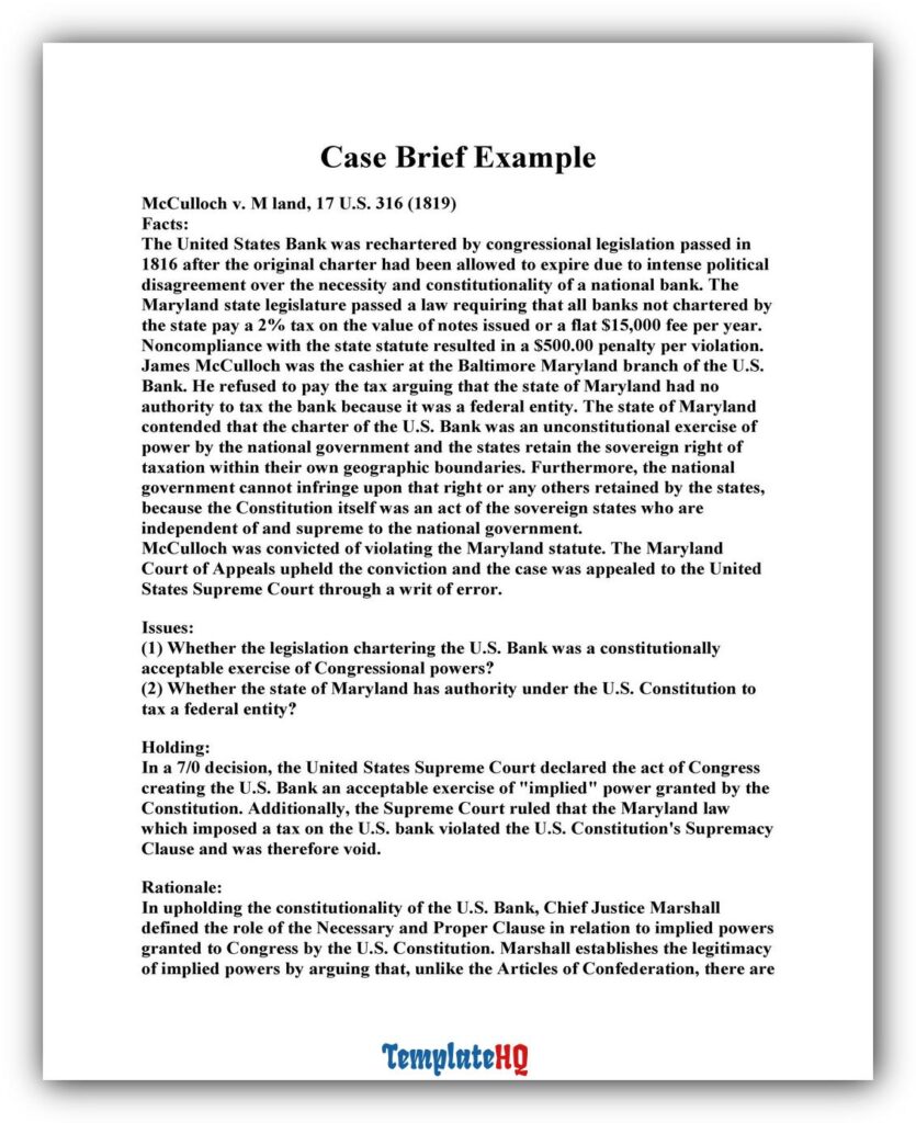 Case Brief Example 04