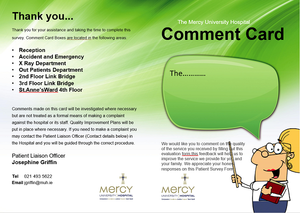 Comment Card Comment Card