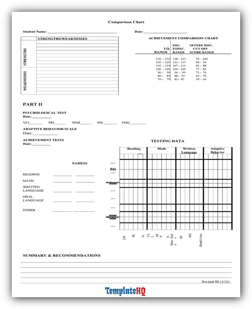 Comparison Chart Template 20 Comparison Chart Template 20