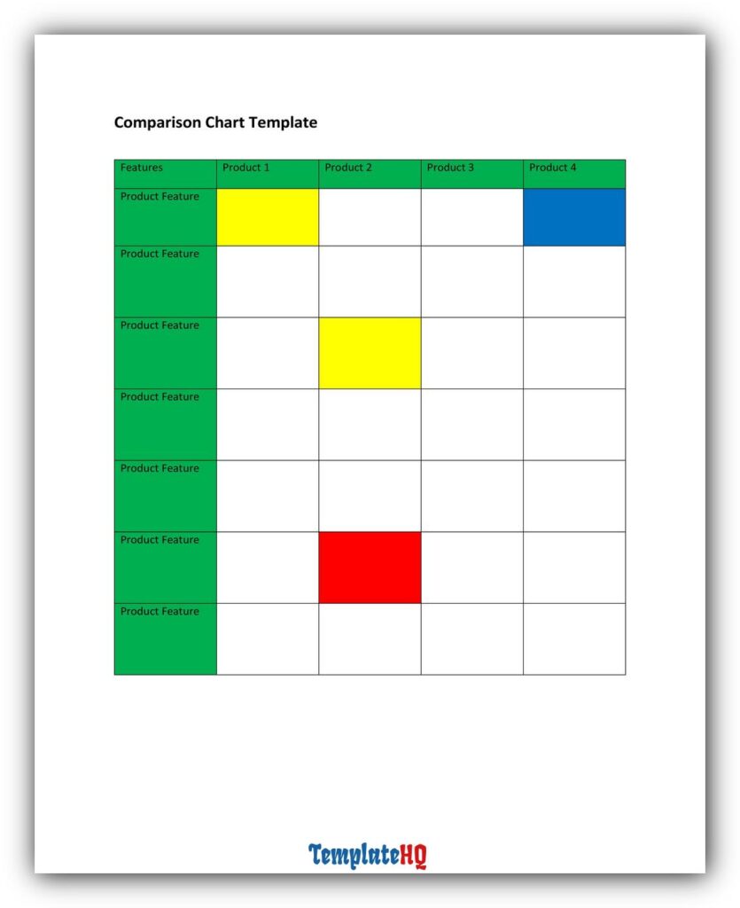 Comparison Chart Template 24 Comparison Chart Template 24