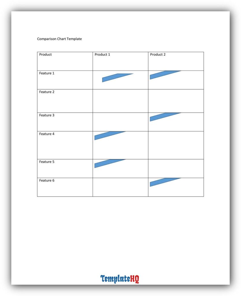 Comparison Chart Template 25 Comparison Chart Template 25