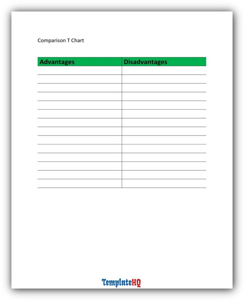 Comparison Chart Template 29 Comparison Chart Template 29
