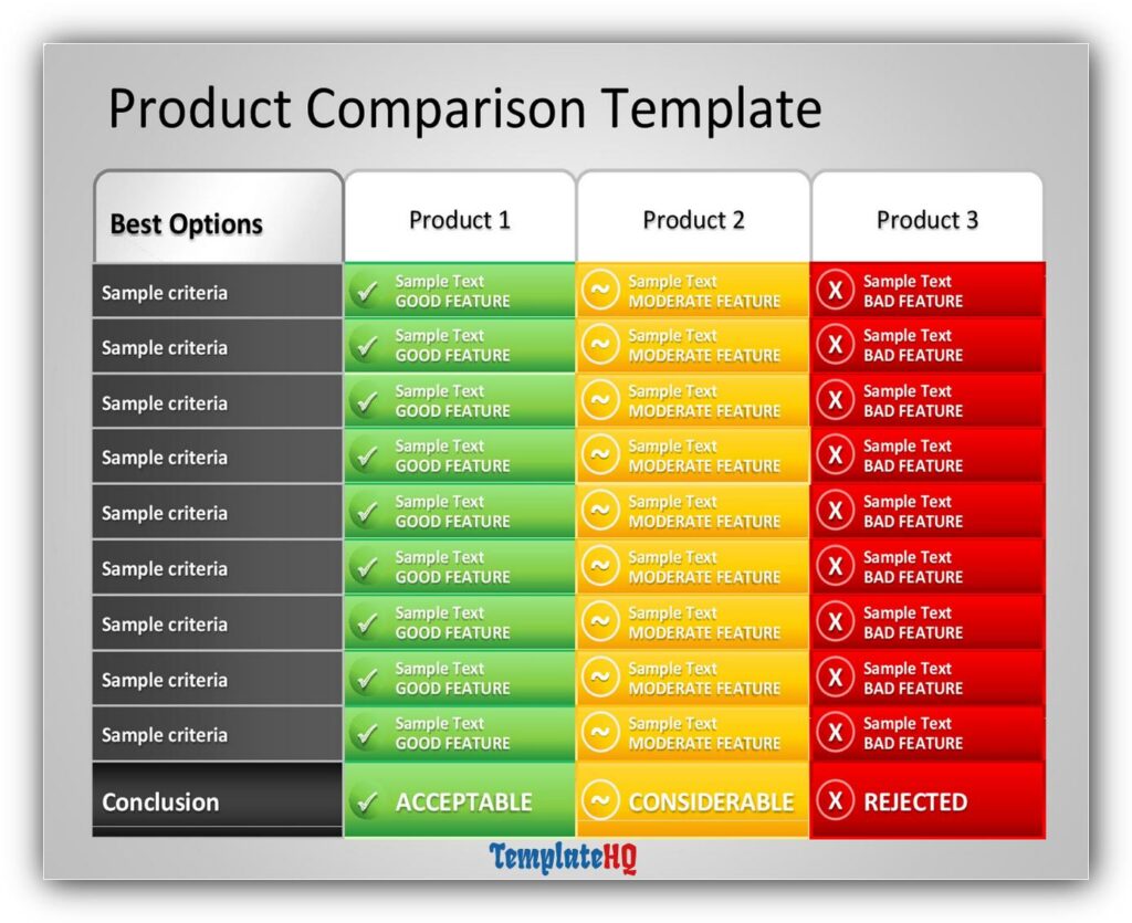 Comparison Chart Template 33 Comparison Chart Template 33