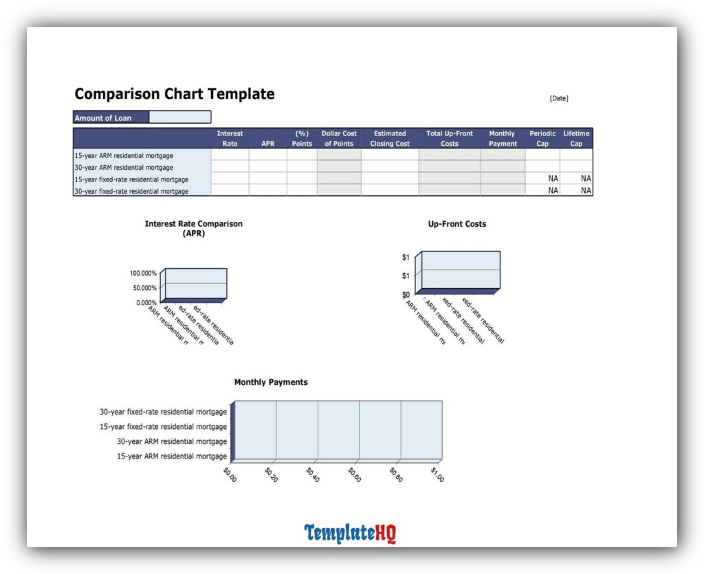Comparison Chart Template 37 Comparison Chart Template 37
