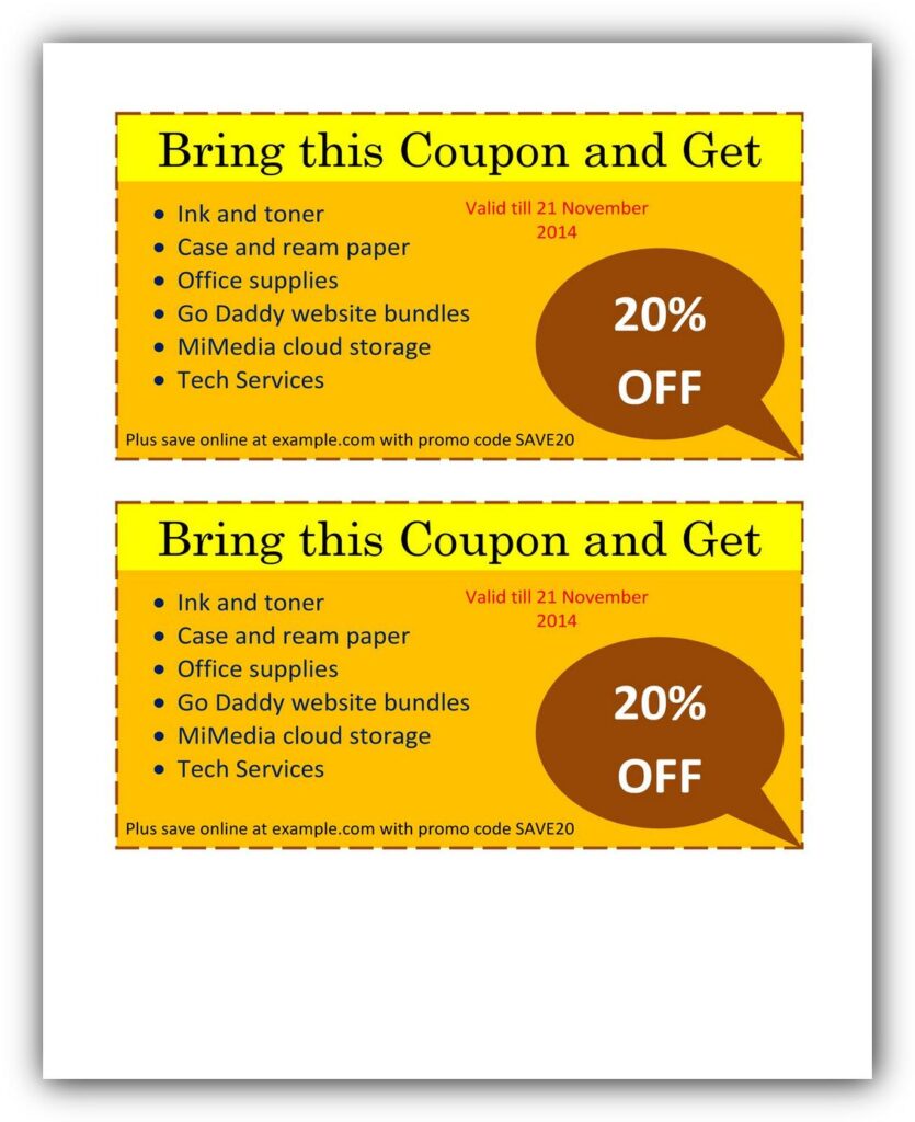 Coupon Templates 28 Coupon Templates 28