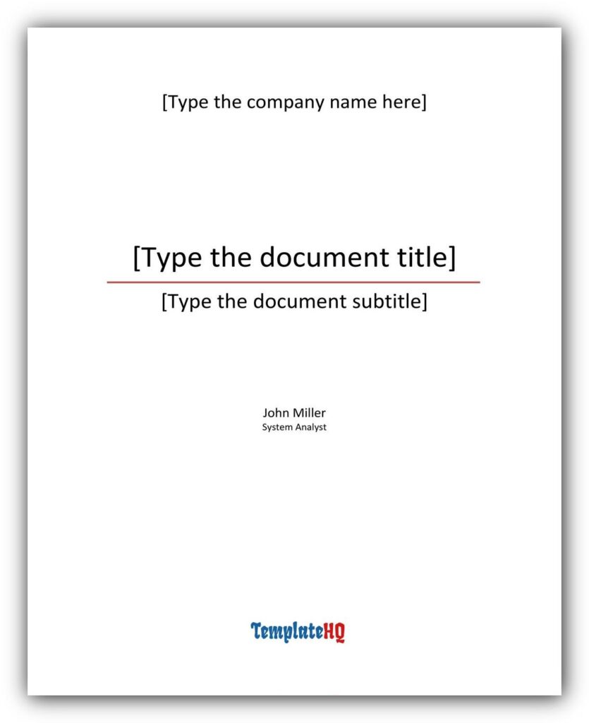 Cover Page Templates 08