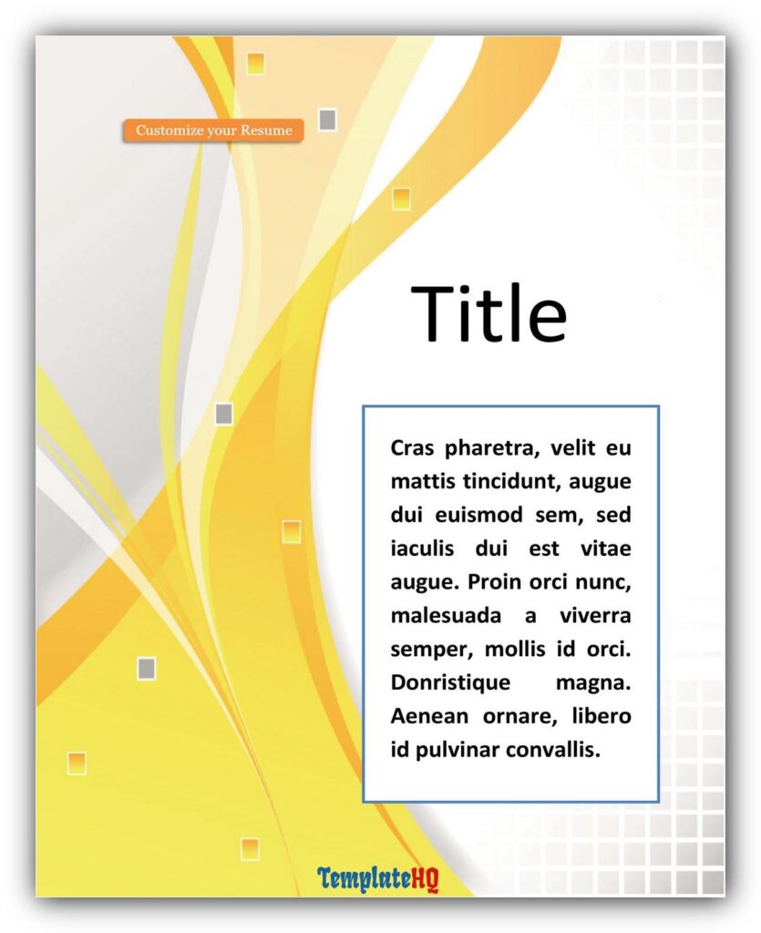 Cover Page Templates 10