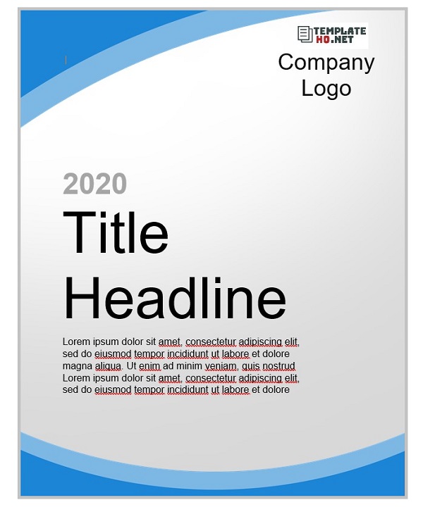 Cover page templates word