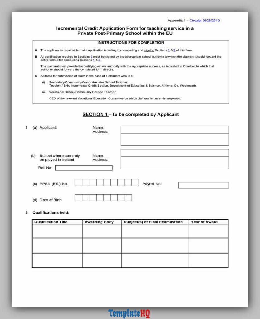 Credit Application Form 09