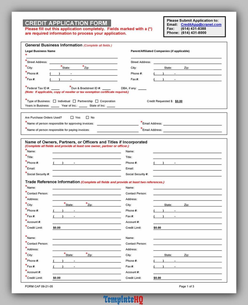 Credit Application Form 10