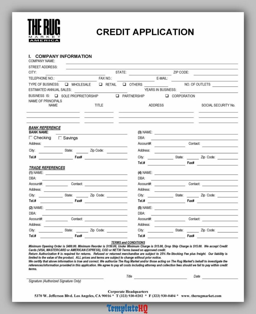 Credit Application Form 11