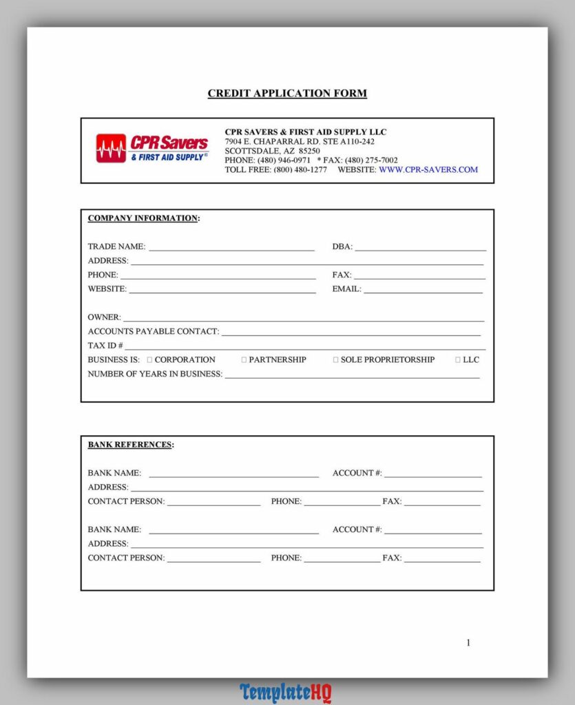 Credit Application Form 12