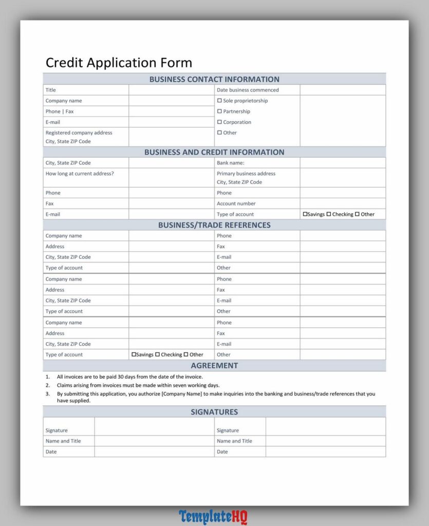 Credit Application Form 13