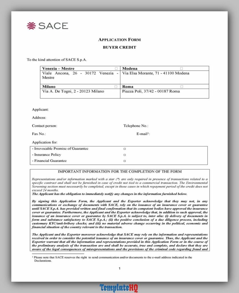 Credit Application Form 14