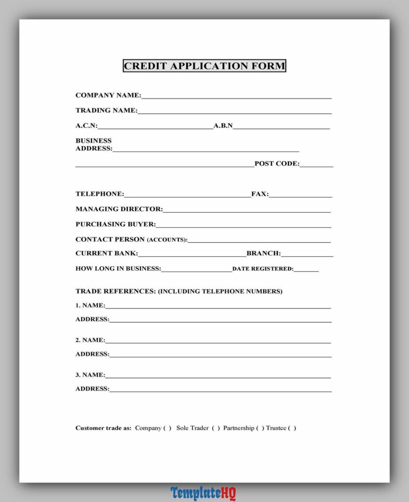 Credit Application Form 15