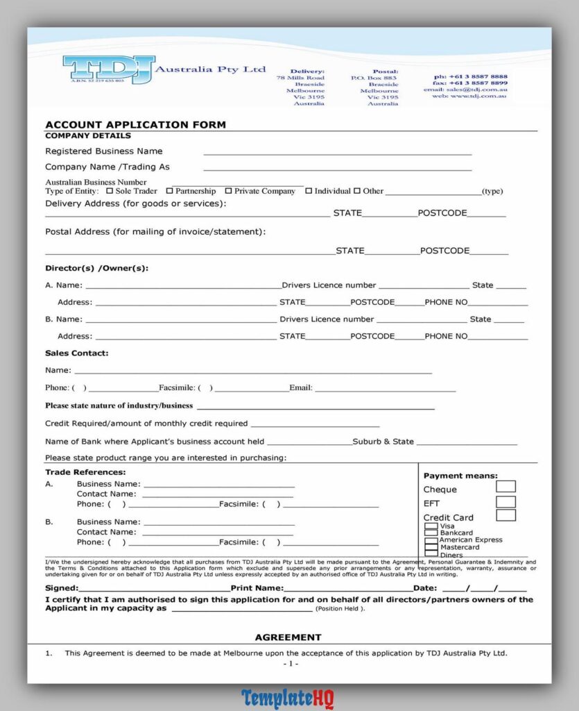 Credit Application Form 17