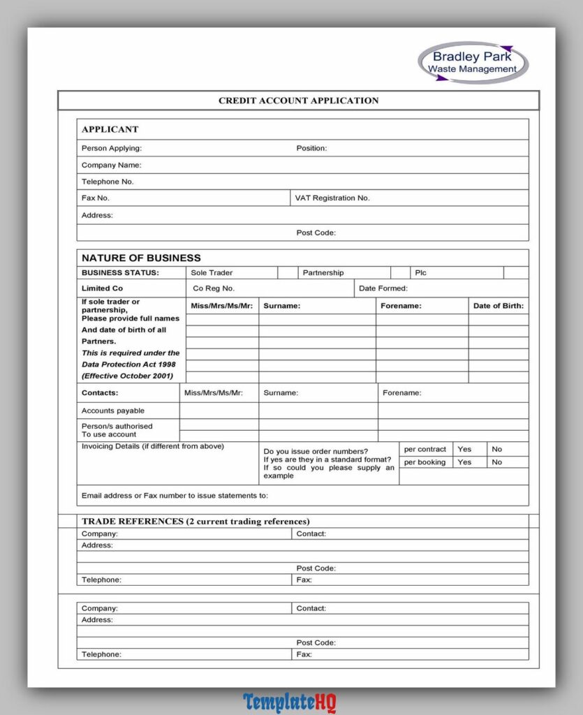 Credit Application Form 19