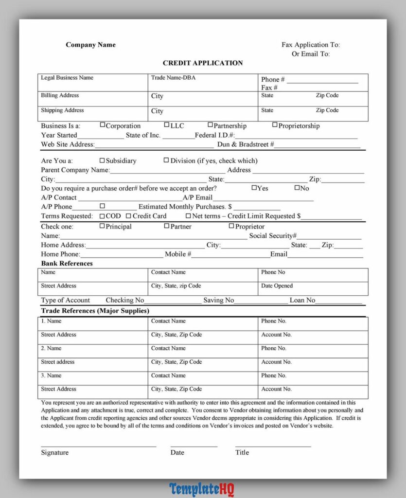 Credit Application Form 23