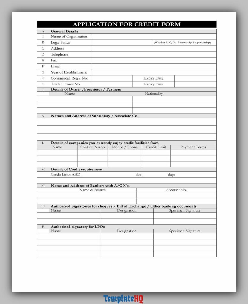 Credit Application Form 24