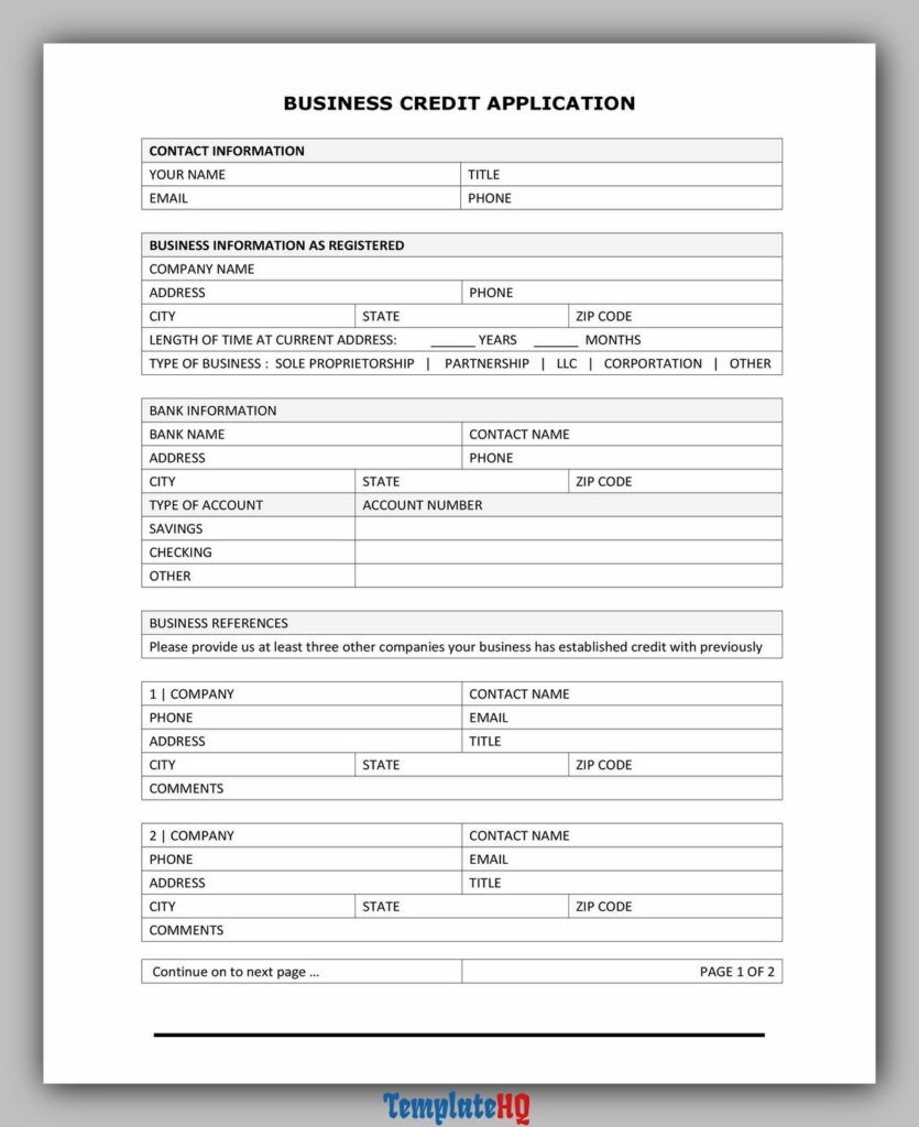 Credit Application Form 26