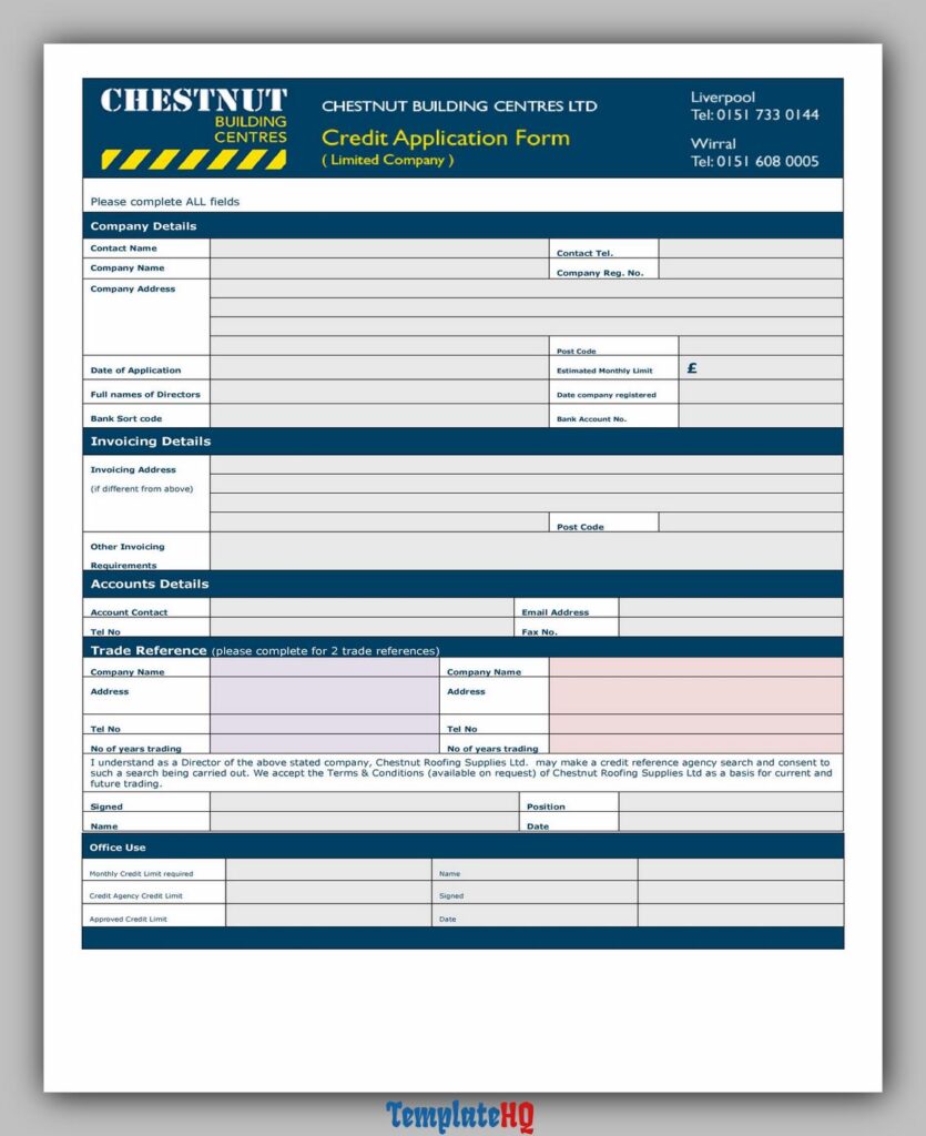 Credit Application Form 30