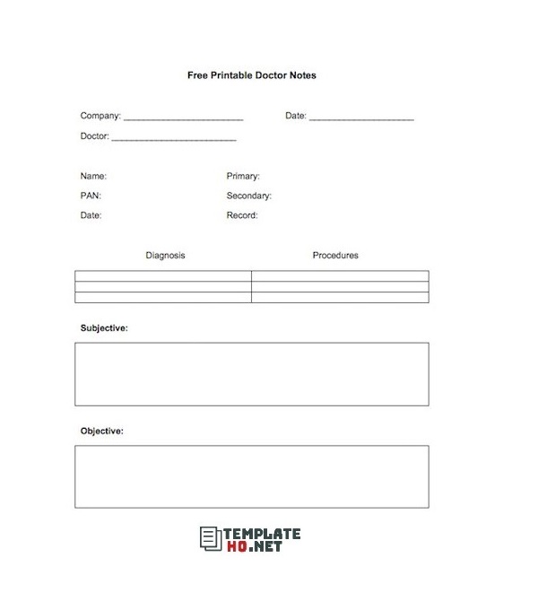 Doctor Notes Template 05