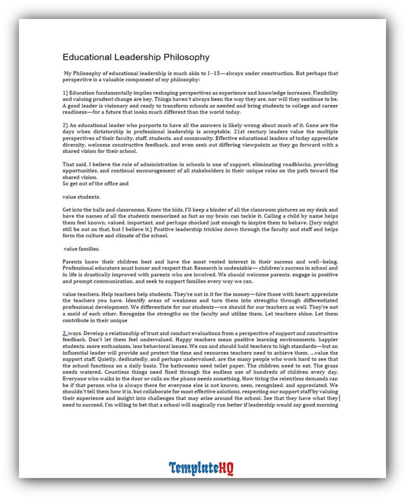 Educational Leadership Philosophy 02