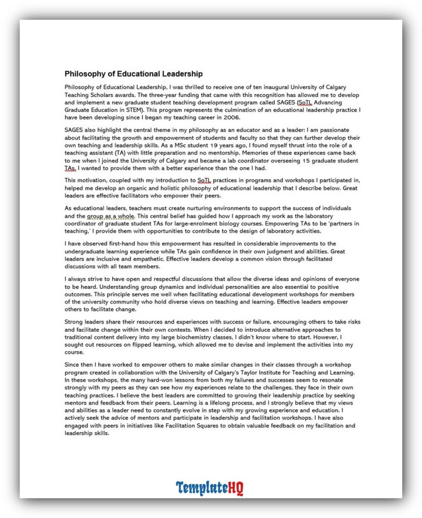 Educational Leadership Philosophy 03