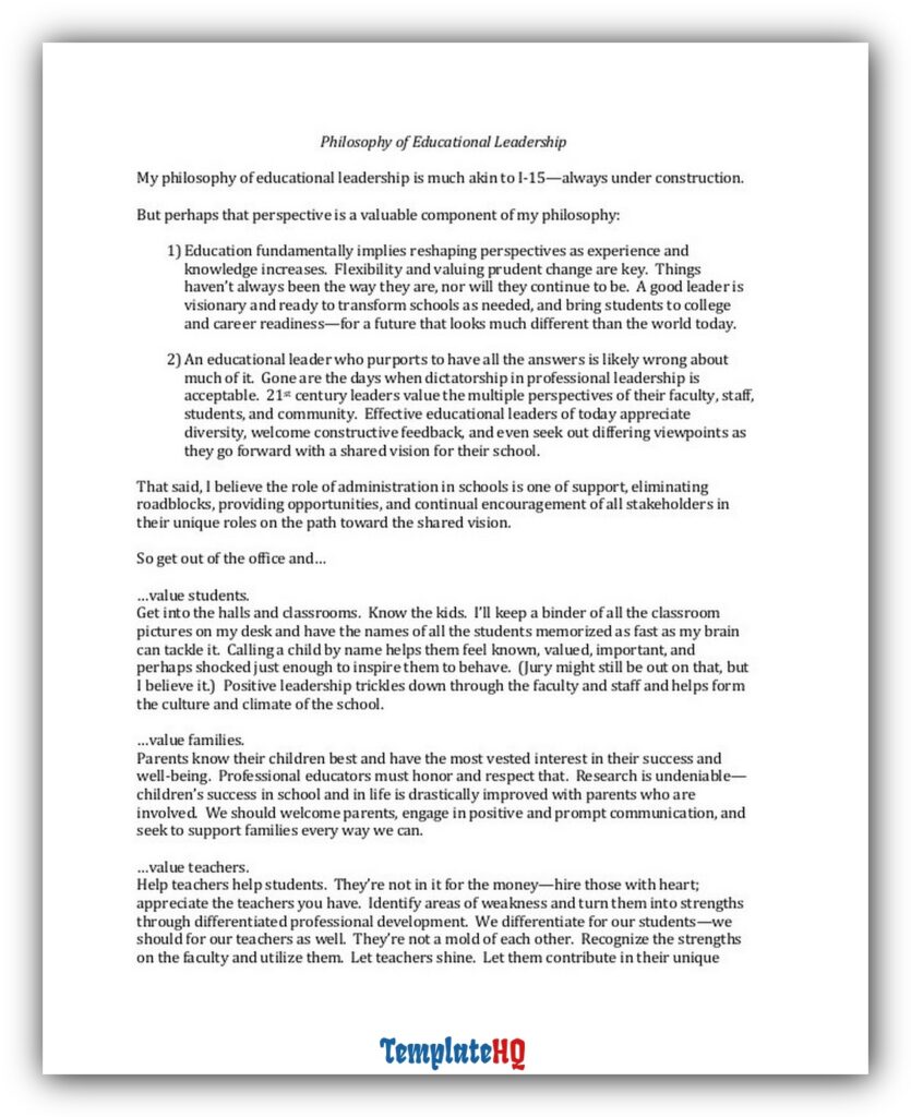 Educational Leadership Philosophy 06