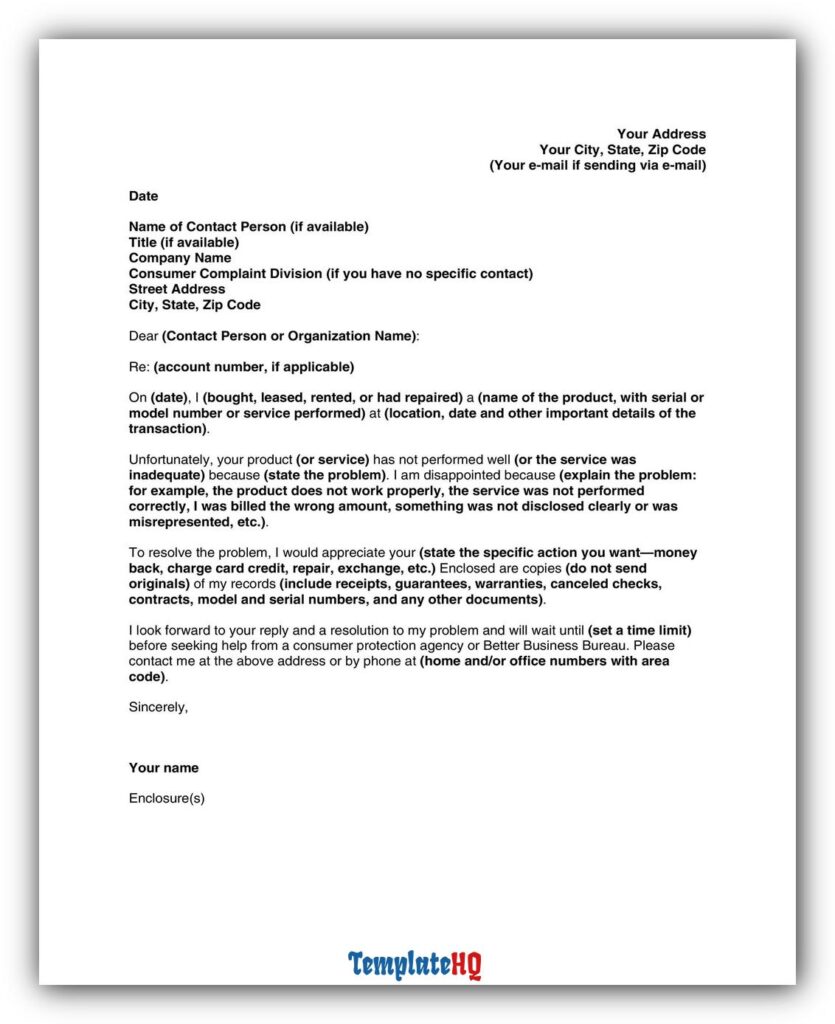 Grievance Letter Examples 19 Grievance Letter Examples 19