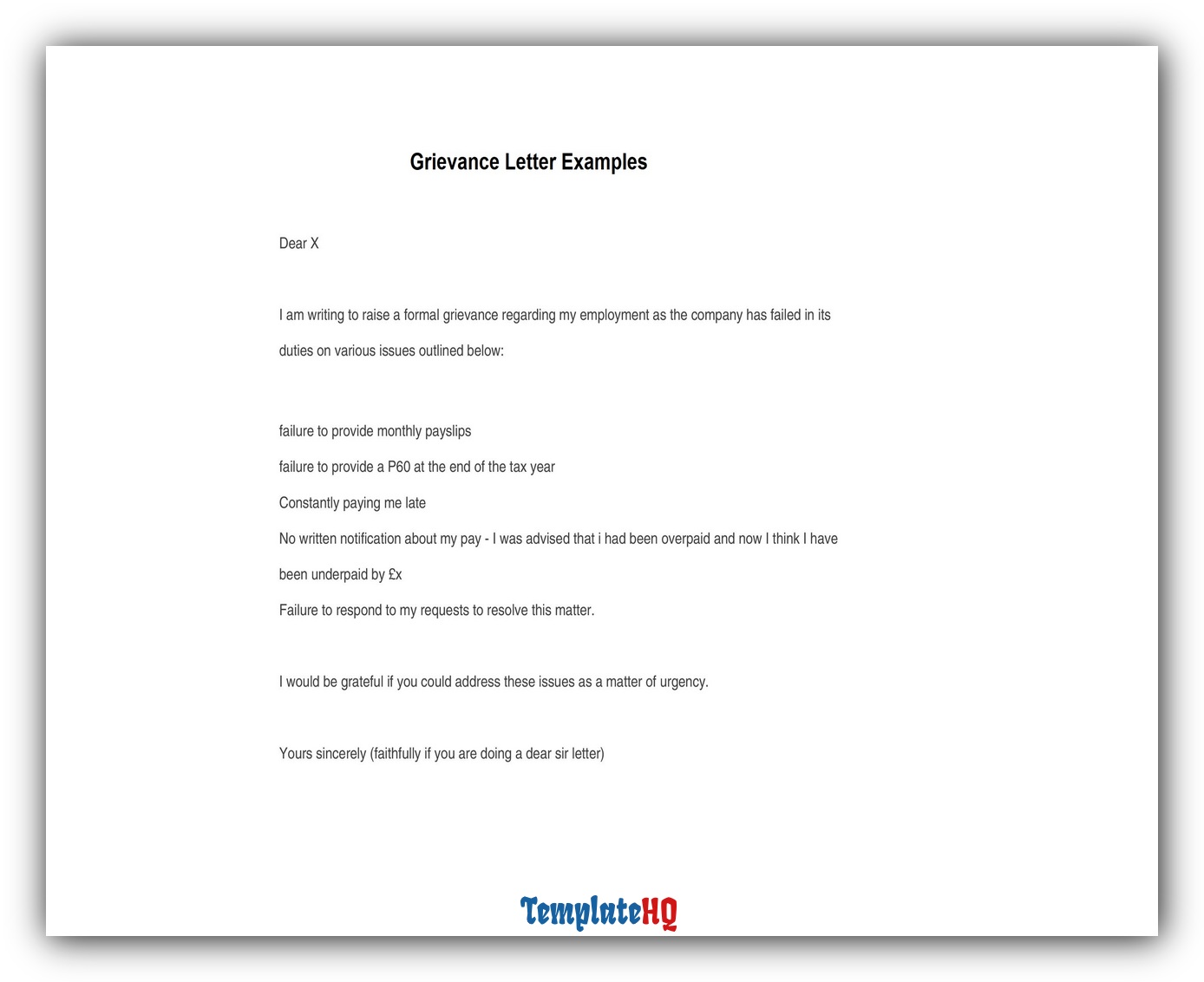 20 Amazing Grievance Letter Examples 3 Grievance Letter Examples 34