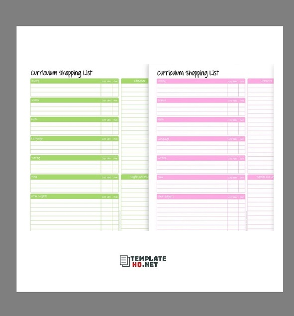 Grocery Shopping List APP