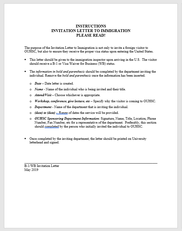 Immigration Letters Immigration Letters
