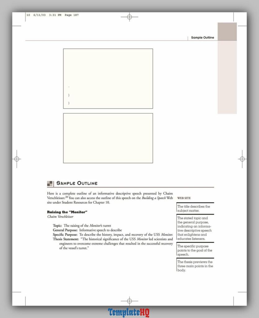 Informative Speech Outline 13