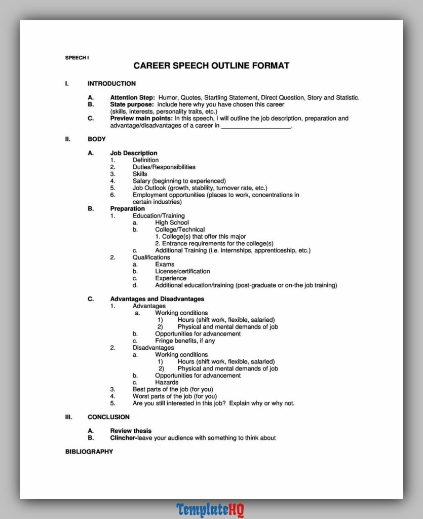 Informative Speech Outline 14