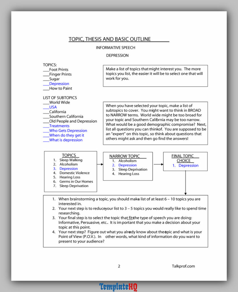 Informative Speech Outline 17