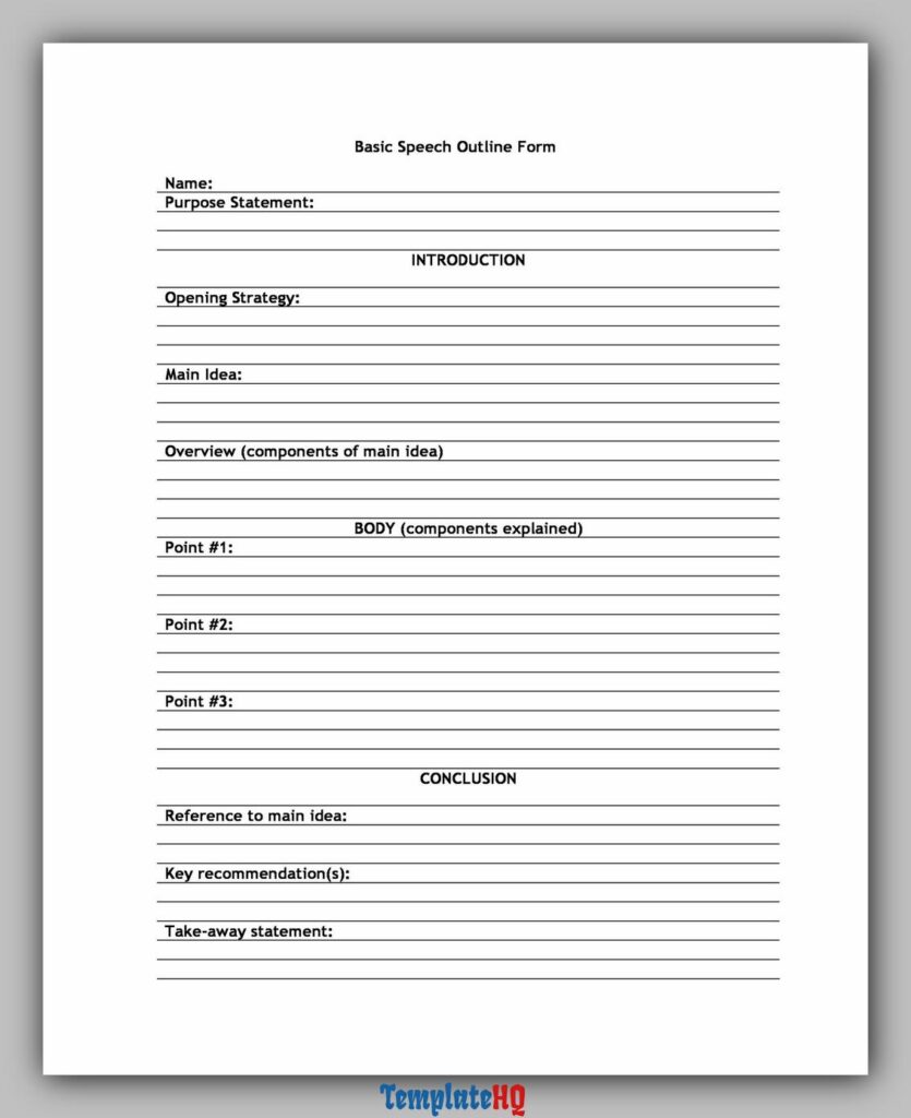 Informative Speech Outline 27