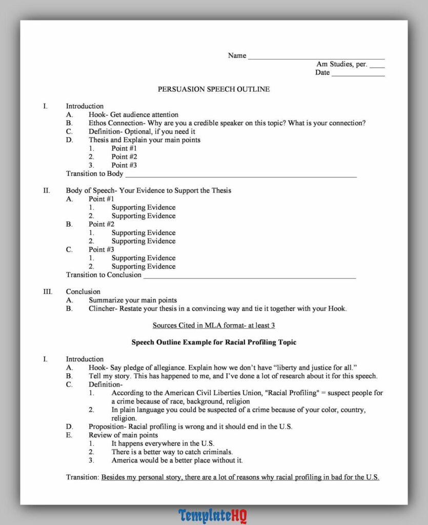 Informative Speech Outline 28